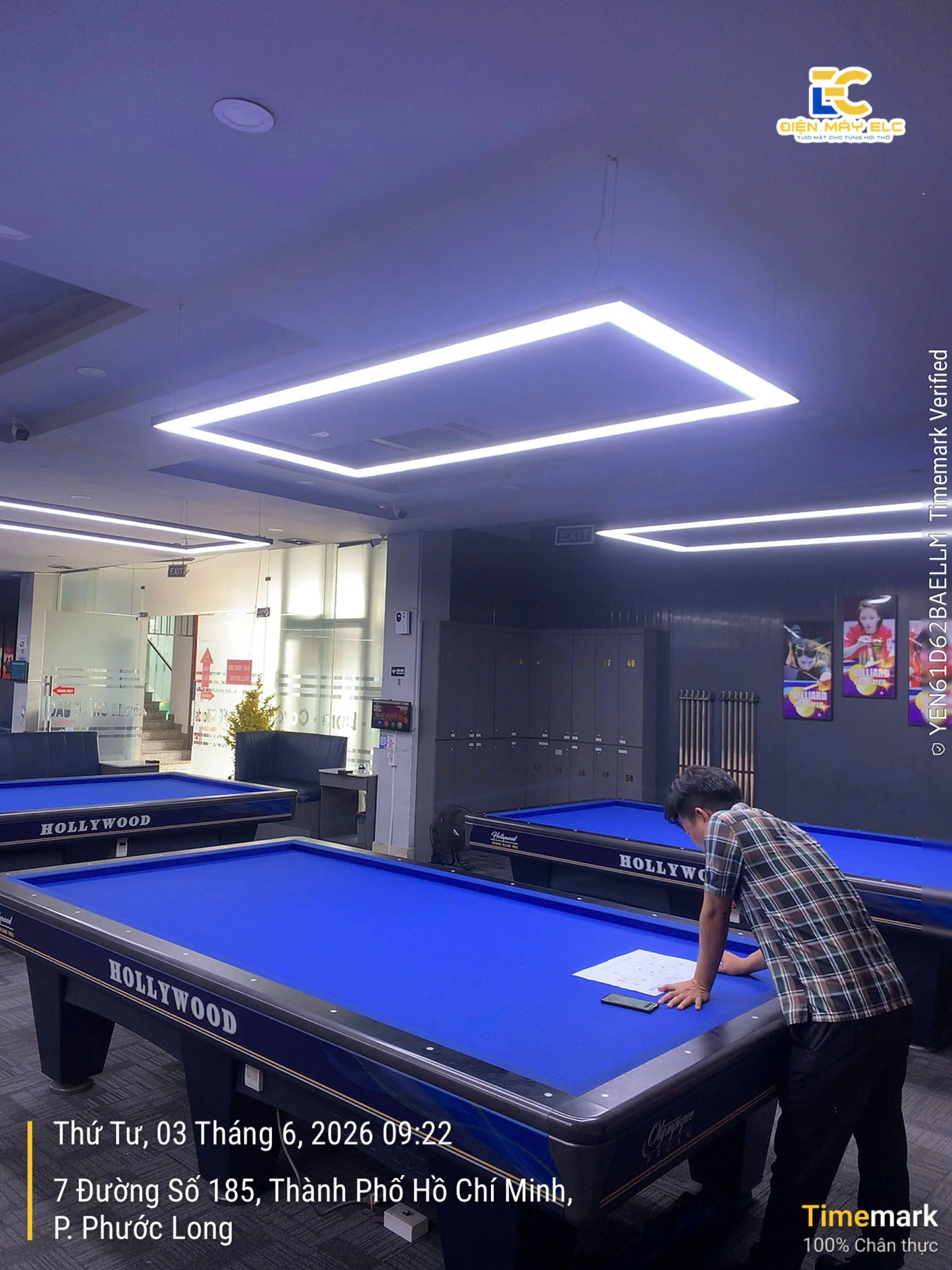 Điện Máy ELC Khảo Sát Giải Pháp Cấp Khí Tươi Thu Hồi Nhiệt NET.200 Cho Quán Bida Tại Quận 9, TP.HCM
