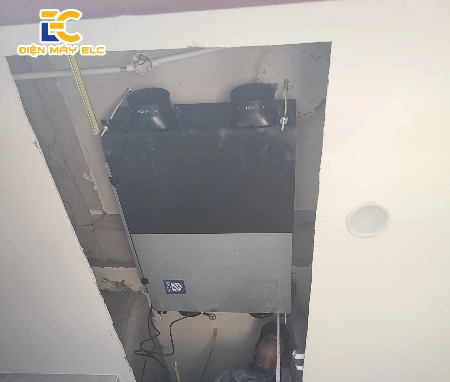 Điện máy ELC hoàn thành hệ thống lọc, cấp khí tươi thu hồi nhiệt Menred Hagisu cho khối văn phòng Công ty TNHH Chế biến Hải sản Trọng Đức – Bà Rịa Vũng Tàu