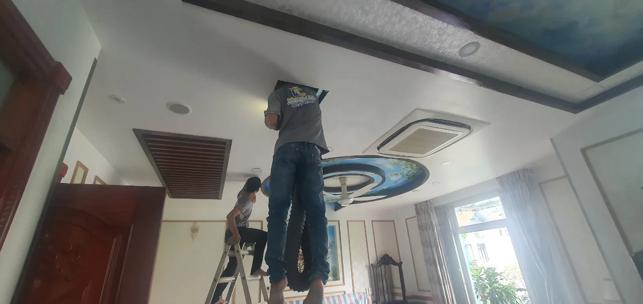 Điện máy ELC hoàn thành hệ thống lọc, cấp khí tươi thu hồi nhiệt Menred Hagisu cho biệt thự Him Lam, Quận 7