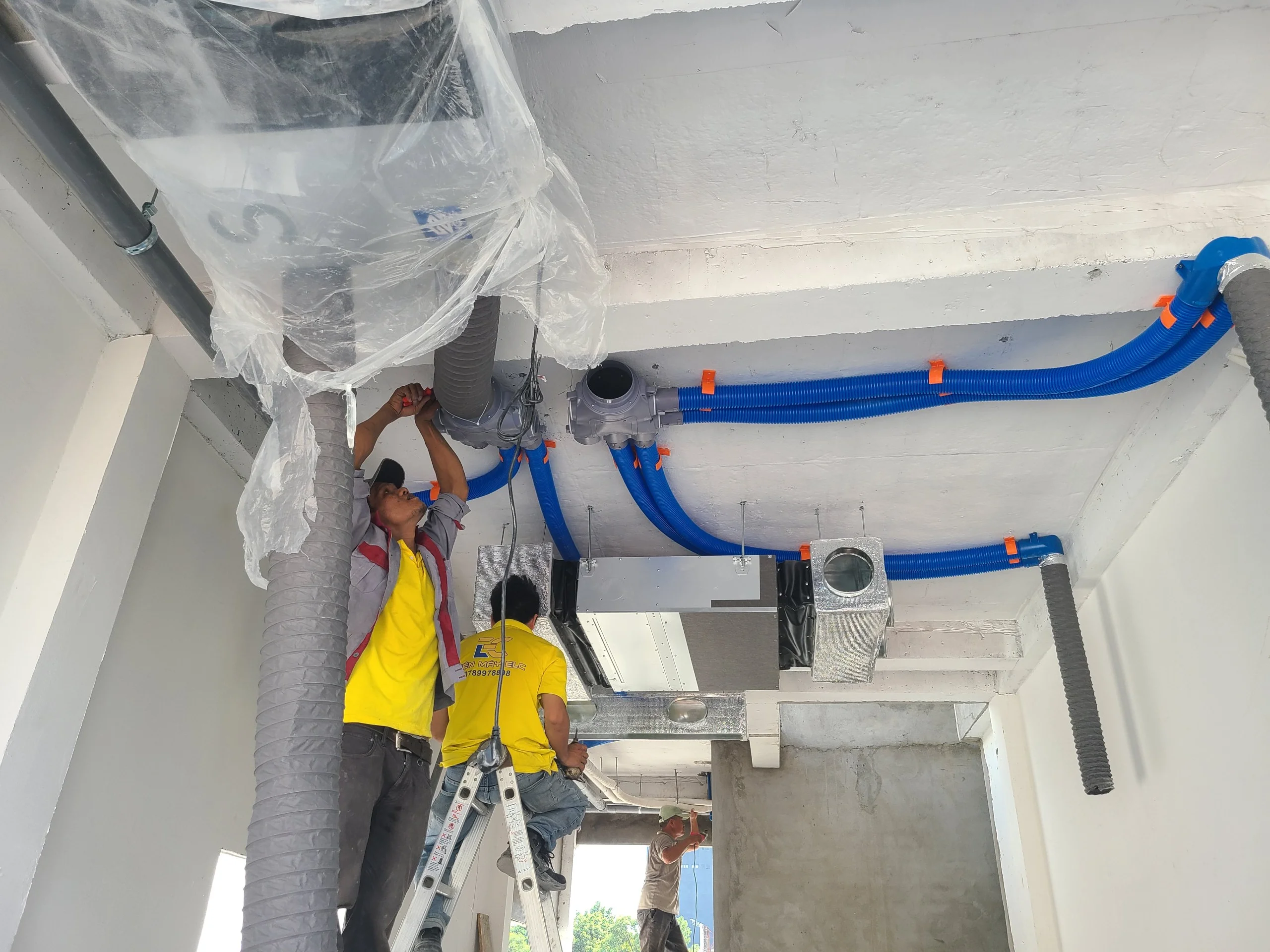 Điện máy ELC hoàn thành hệ thống điều hòa giấu trần Daikin và lọc, cấp khí tươi Menred Hagisu cho nhà phố Nguyễn Thông, Quận 3