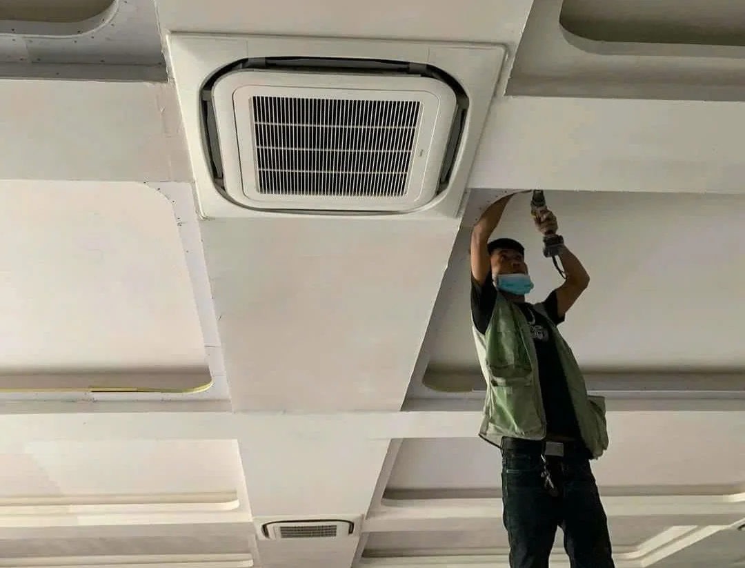 Điện máy ELC hoàn thành lắp đặt hệ thống máy lạnh âm trần Cassette Daikin cho câu lạc bộ Billiards tại Dĩ An, Bình Dương